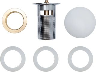 Донный клапан Aquane 333928 с переливом белый матовый